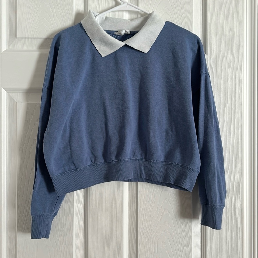Hippie Rose collared crew neck